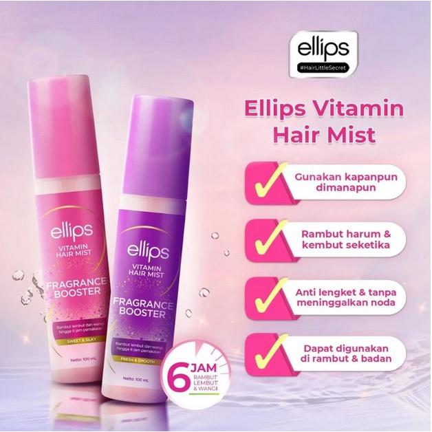Ellips HAIR MIST Fragrance Booster with Vitamin 100 ml Fresh & Smooth / Sweet & Silky