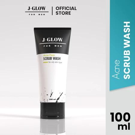 J-GLOW FOR MEN Acne Face Scrub: Your Solution for Clearer Skin 100ml