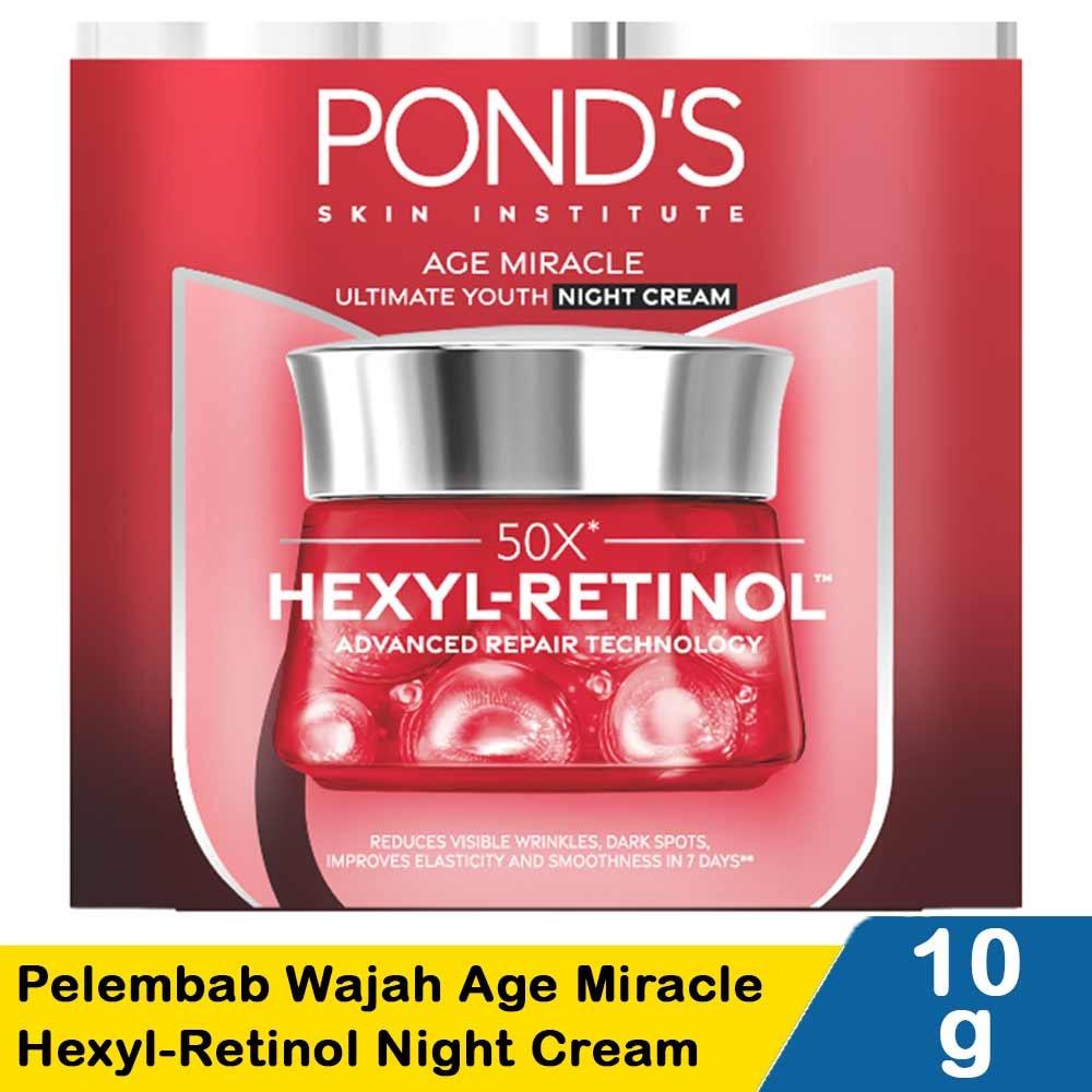 Pond’s Age Miracle Night Cream 10g – Hexyl-Retinol for Youthful, Glowing Skin Overnight