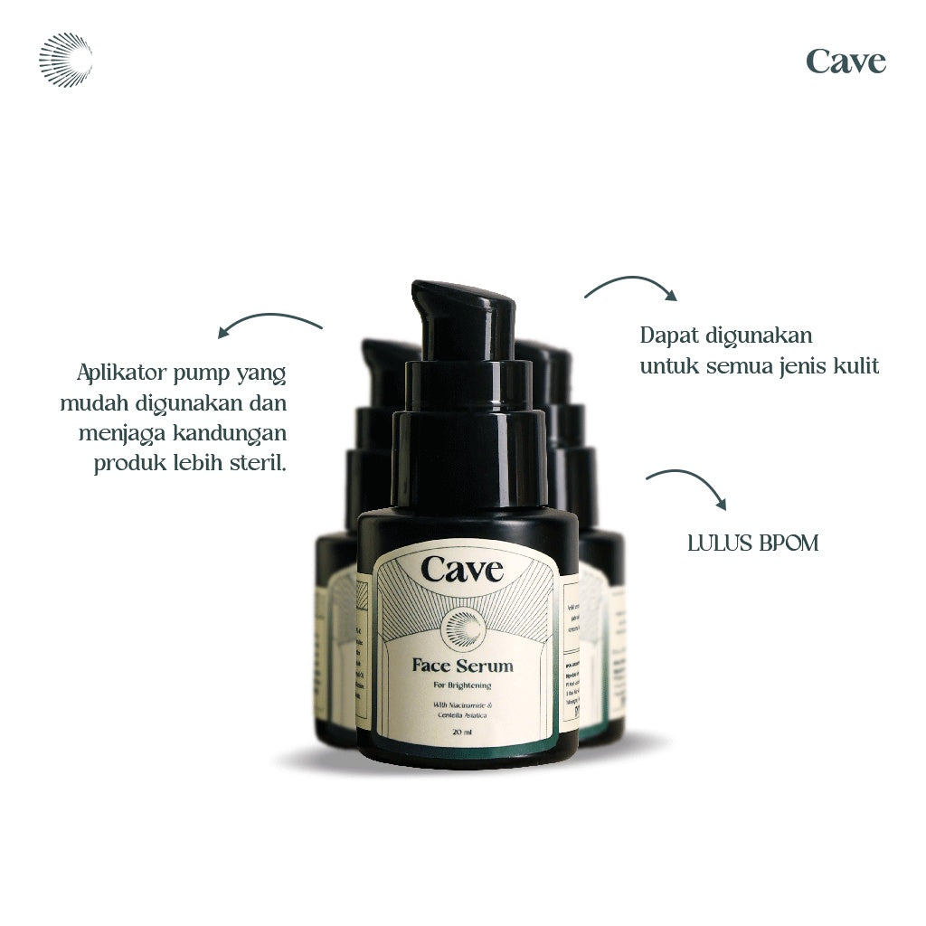 CAVE Face Serum For Brightening -  Skincare Pria Serum Wajah Menutrisi & Mencerahkan