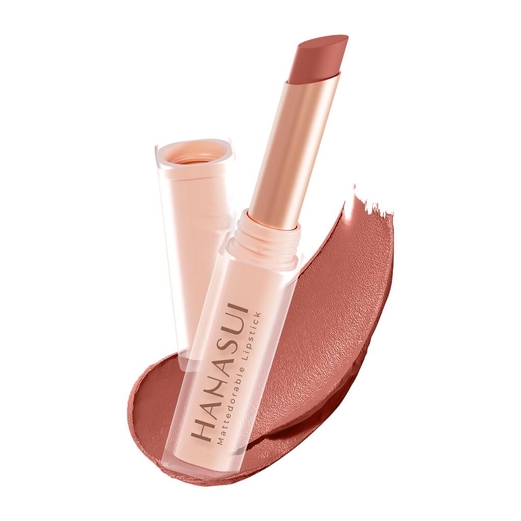 HANASUI Mattedorable Matte Lipstick 2g - Moisturizing & Smudge-Resistant Formula for Smooth Application