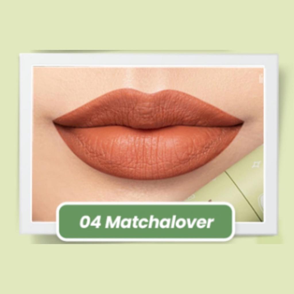 HANASUI Mattedorable Lip Cream – Boba Edition / Matcha Edition – Soft Matte Lip Tint