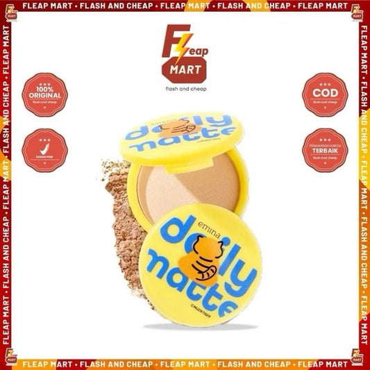 Emina VelvetTouch Daily Matte Compact - 11g Shine-Free Finish