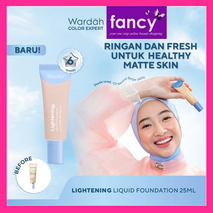 Wardah Lightening Liquid Foundation 6ml / 25ml