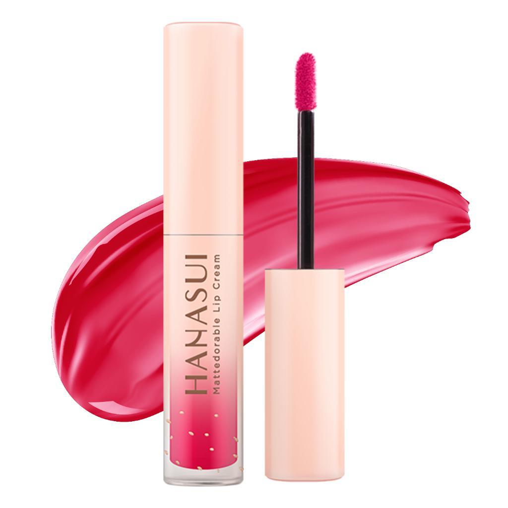 Hanasui Mattedorable Lip Cream Matte - Matcha Latte & Boba Series Halal Certified Lip Gloss