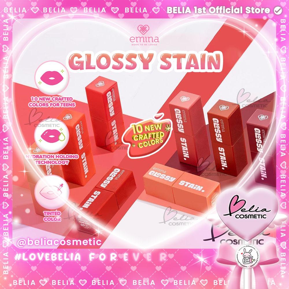 Emina Glossy Stain 3g – Lip Tint dengan Hasil Akhir Glossy & Ringan | Official by Serba Ada