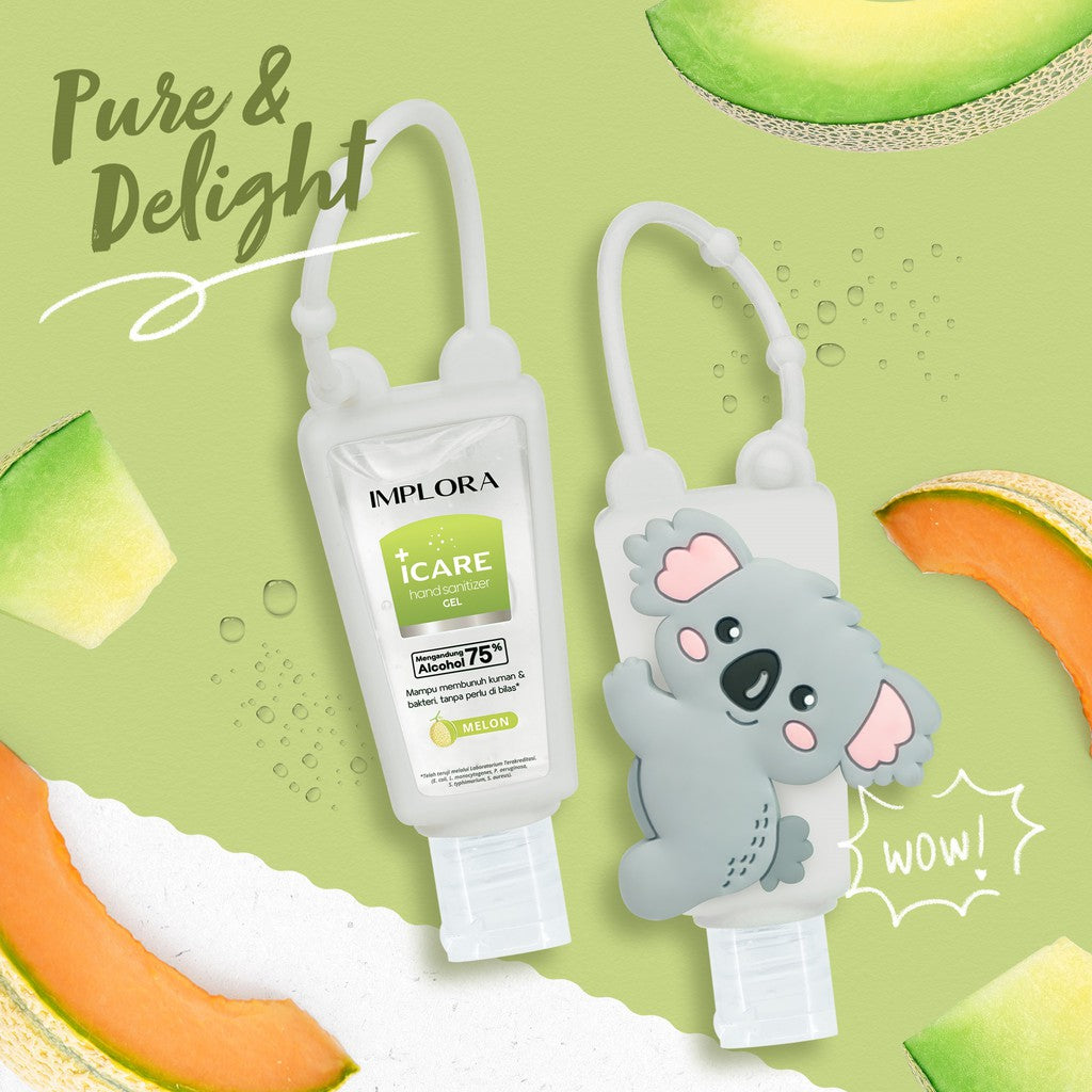 Implora Icare Hand Sanitizer Gel 30ml | Pembersih Tangan - Gantungan Karakter Soap Tanpa Bilas