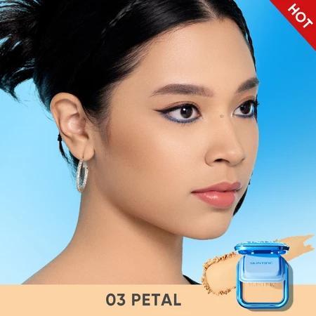 SKINTIFIC - Ultra Cover Powder Foundation 9g | Two Way Cake Pressed Powder Matte Original Compact Loose Powder Evens out color