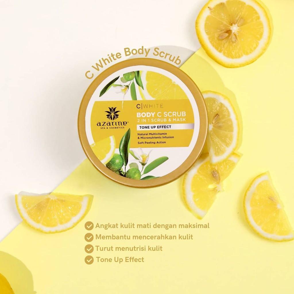 Azarine C-White Series - Day & Night Cream, Essence, Facial Cleanser, Body Scrub & Cleanser for Brightening Glow