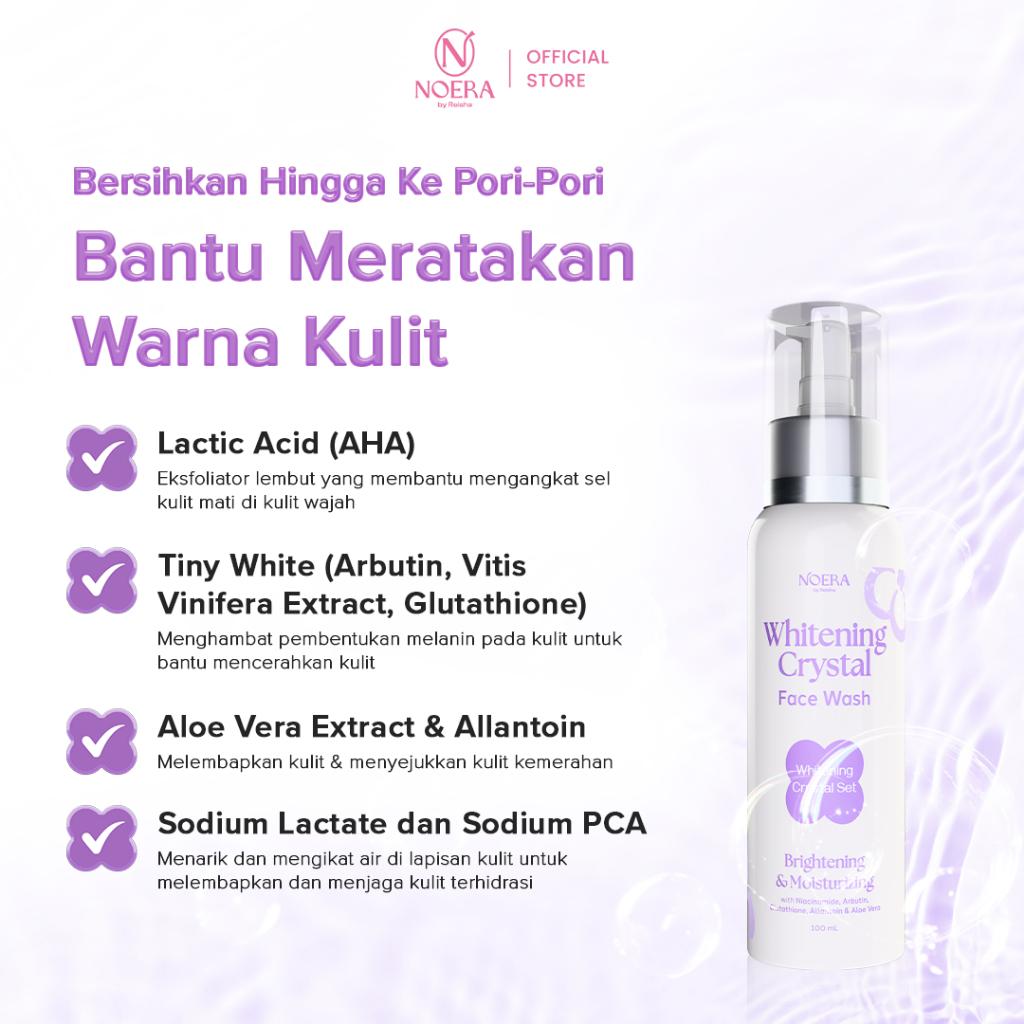 Noera Crystal whitening face serum 15ml | brightening serum moisturizing facial Kult | brightening glowing with niacinamide arbutin gluthatione Centella asiatica extract