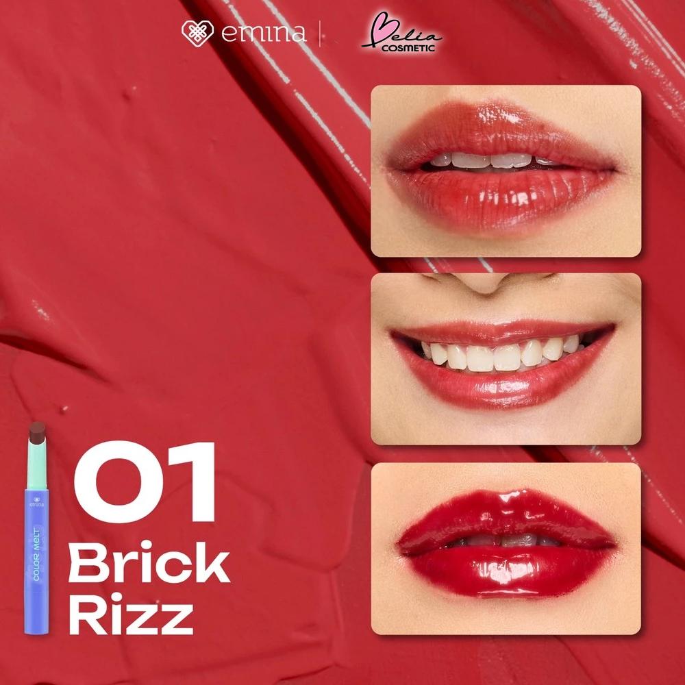 Emina Hyalupeptide Glow Balm | Color-Melt Tinted Lip Balm | Hydrates & Brightens Lips