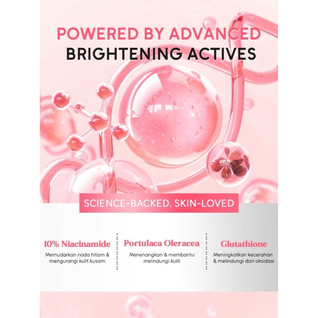 Lumixpert 5% Niacinamide Brightening Moisturizer Membantu menghaluskan kulit dan memperbaiki tampilan kulit kusam