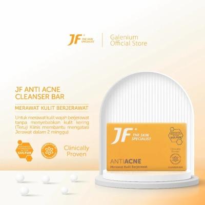 JF Sulfur Acne Solution Bar Soap 90g – Clinically Proven Sulfur Soap for Acne-Prone & Oily Skin