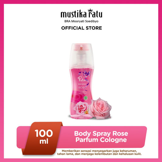 Mustika Puteri Body Spray Rose 100ml parfum cologne