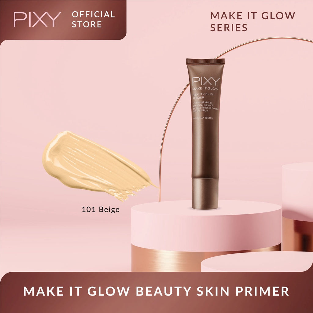 PIXY Make It Glow Beauty Skin Primer Twin Pack - 101 Light Beige