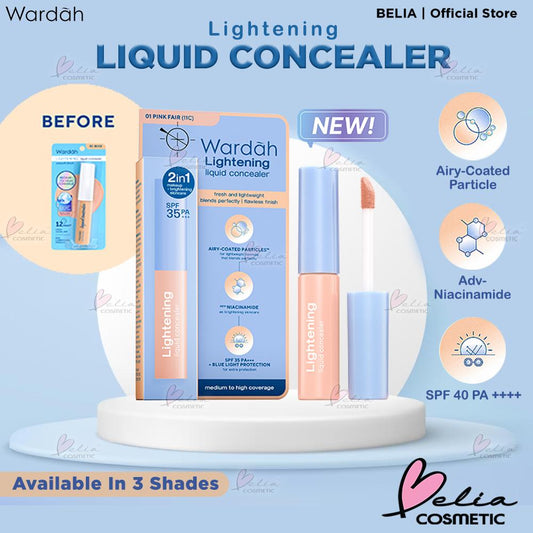 Wardah Lightening Liquid Concealer – Smooth Cover | BPOM & Halal Certified