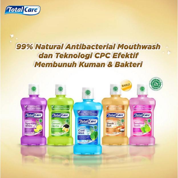 TOTAL CARE Mouthwash 250 ml Obat Kumur Antiseptik Dingin Segar Halal Tanpa Alkohol