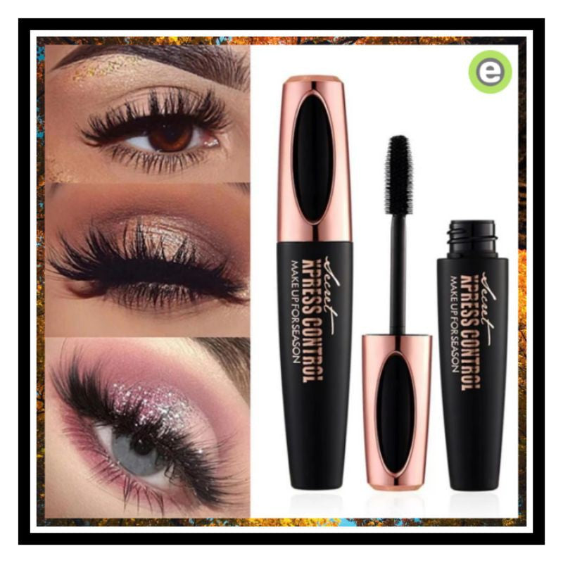 Makeup for Season Maskara Pemanjang Bulu Mata 4D Silk Fiber Maskara Anti Air Tahan Lama  Mascara Serat Sutra