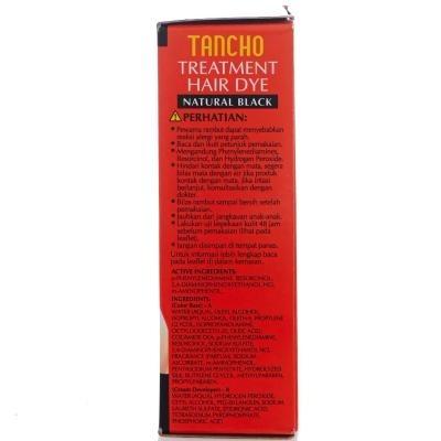 Tancho Natural Black Hair Dye 40ml – Quick & Gentle Gray Coverage for a Fresh Look
