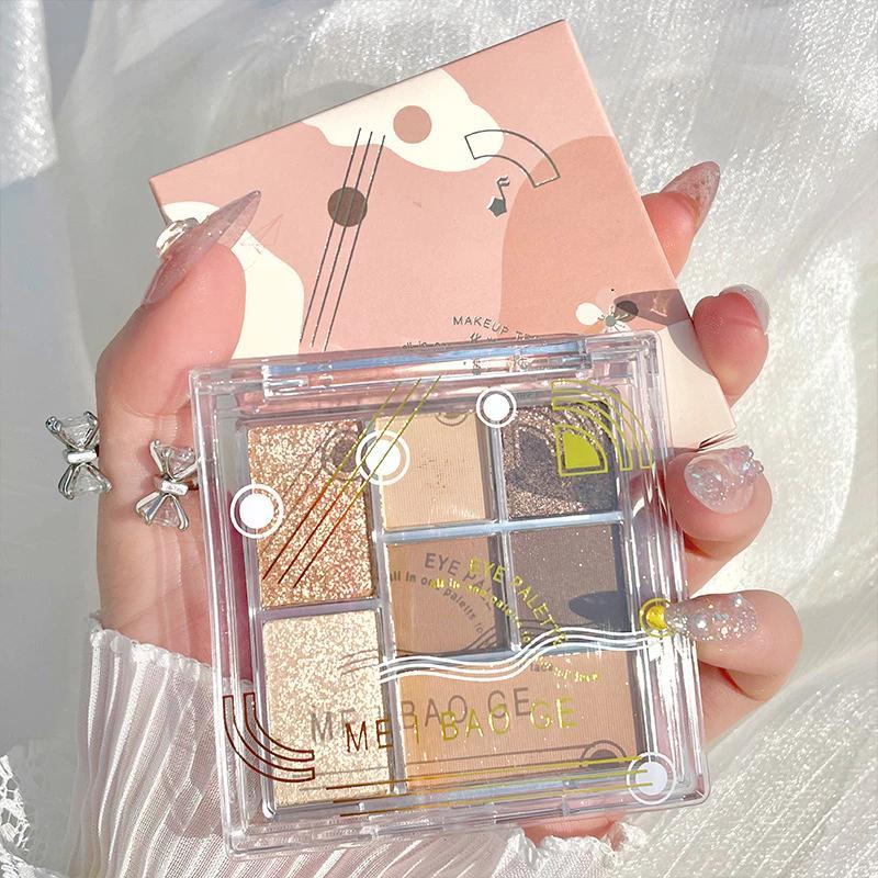 Imported 7-Color Eyeshadow – Mermaid, Grapefruit, Pumpkin Tones | Matte & Pearl Finish