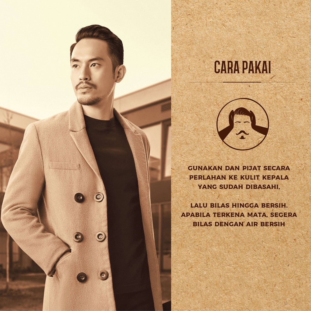 HIS ERHA Anti Dandruff Shampoo 270ml - Shampoo khusus Pria untuk Membantu Mengatasi Ketombe/Gatal, Menutrisi Rambut, dan Melembapkan Kulit Kepala, Wangi Segar Maskulin, Verified by Dermatologist, Piroctone Olamine & Climbazole, D-Panthenol, Aloe Vera