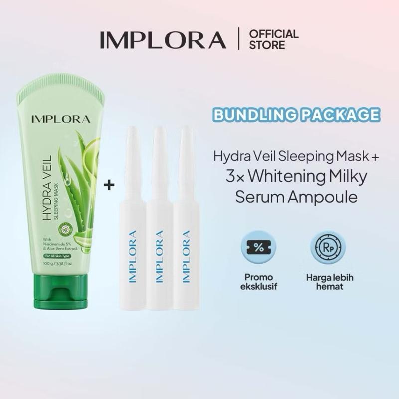 Implora DreamGlow Hydra Veil Sleeping Mask ~ Wake up to a glow that dreams are made of