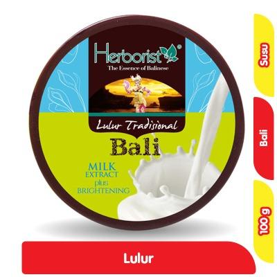 Herborist Balinese Traditional Body Scrub – Milk 100g | Natural Exfoliating Lulur with Skin Brightening Milk | Smooth, Glowing & Healthy-Looking Skin