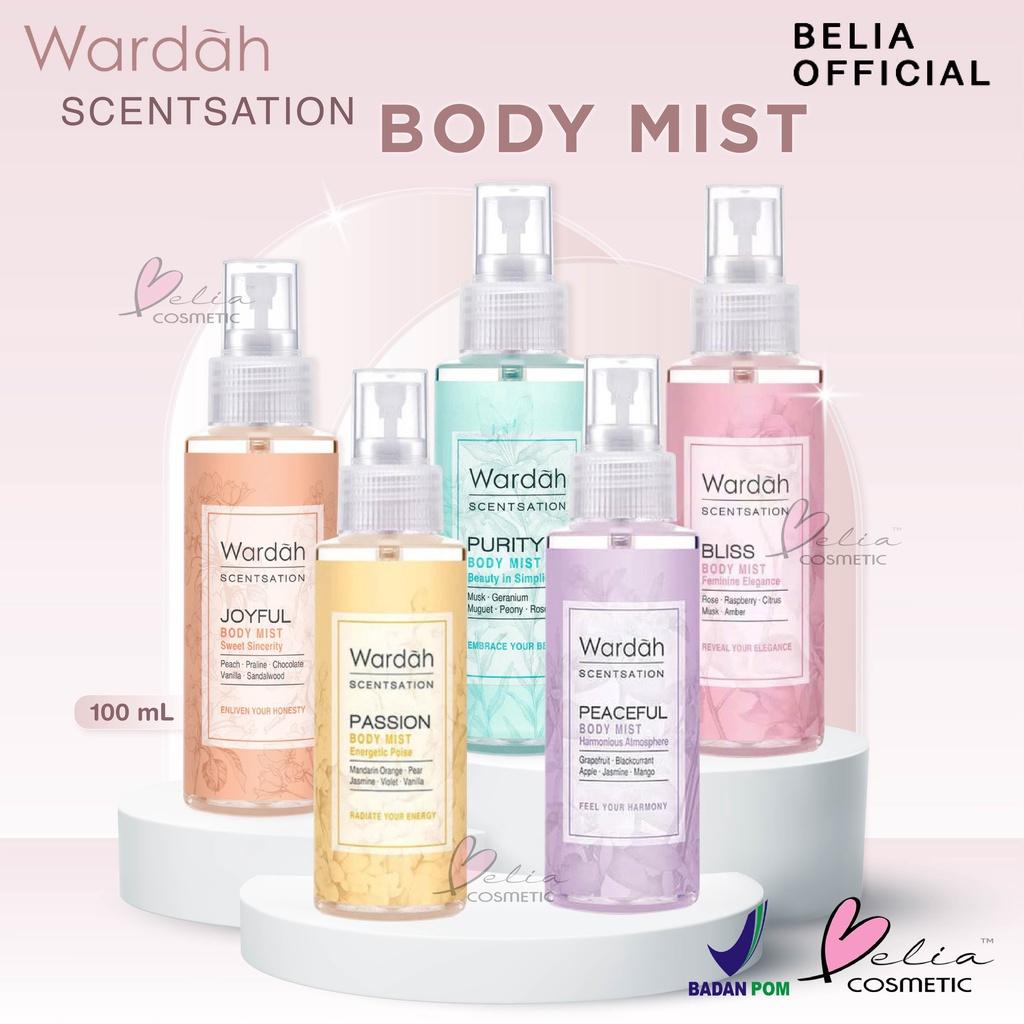 WARDAH Scentsation Body Mist 100ml – Refreshing Everyday Perfume | Long-Lasting Scent BPOM