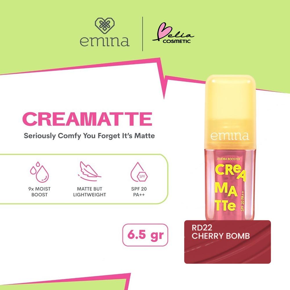 Emina Creamatte Lip Cream 1–19 | Soft Matte Finish | Lightweight & Long-Lasting Lip Cream | Serba Ada!