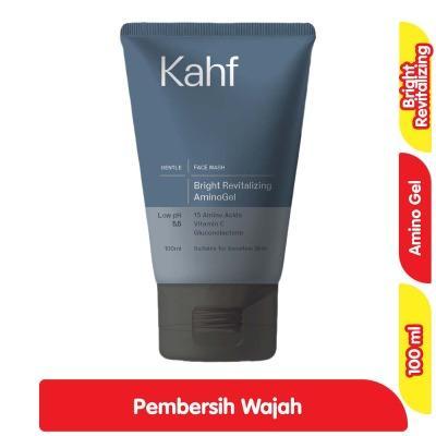 Kahf Bright Revitalizing AminoGel Face Wash for Men 100 ml – Amino-Based Cleanser for Dull Skin, with Niacinamide & Ginseng Extract