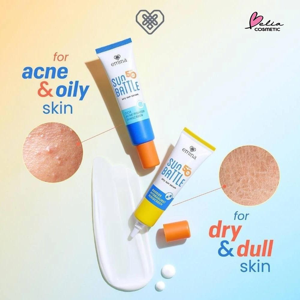 Emina Max Airy Sun Shield SPF 50 PA++++ | Lightweight Barrier + Cica for Acne-Prone Skin