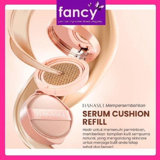Hanasui Serum Cushion REFILL - Natural Finish with Skincare for Healthy and Radiant Skin