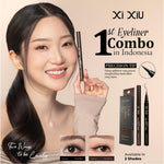 XI XIU [NEW LAUNCHING] LOVELY EYELINER PEN Morning Coffee Combo 2in1 BLACK + BROWN