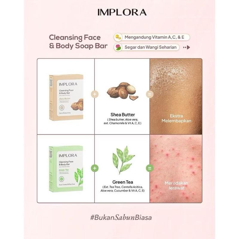 Implora Hydrating Cleanse Bar – Face & Body Soap