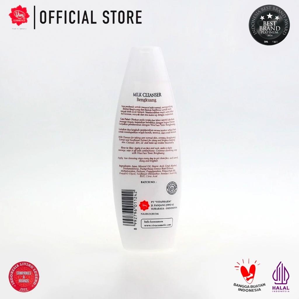 Viva Milk Cleanser Bengkuang - Brightening Facial Cleanser with Yam Bean Extract 100ml for Normal Skin Official Store