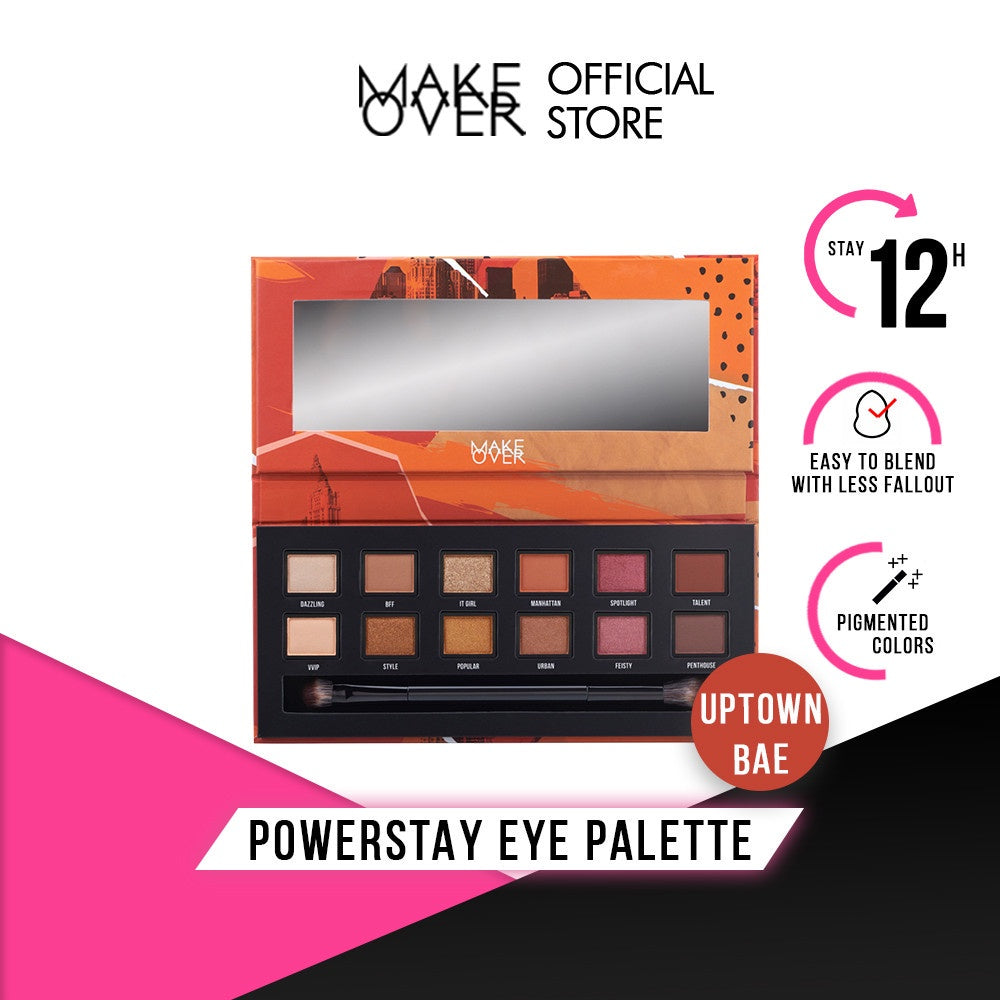 MAKE OVER Powerstay  Eye Palette 12 x 0.4 g - Eye Shadow Palette