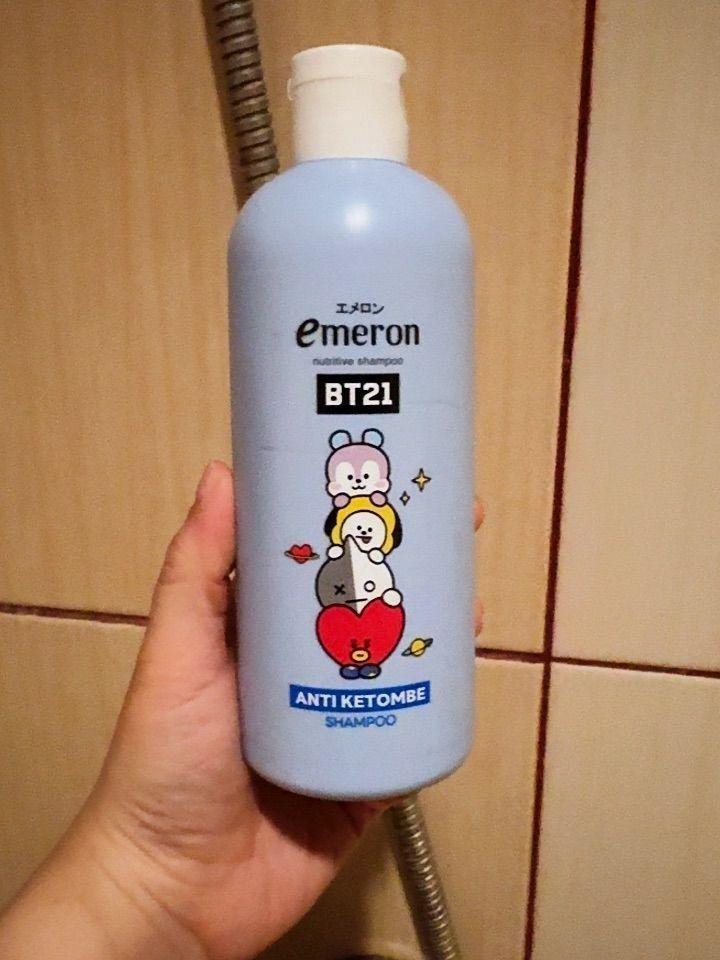 Emeron BT21 Anti-Dandruff Shampoo 340ml – Flake-Free, Smooth Hair with Nutritive Power + BTS Edition!
