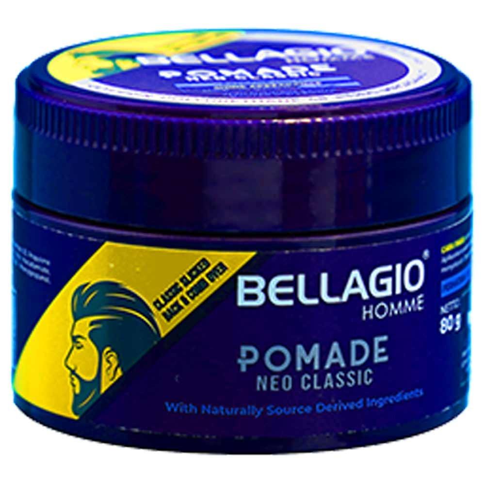 Bellagio Homme Pomade – Strong Hold, Sleek Style | Classic Men’s Hair Pomade with Lasting Shine