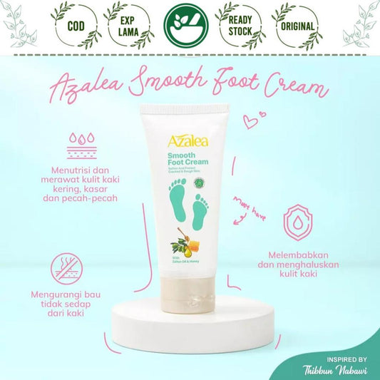 AZALEA Smooth Foot Cream 35g – Olive Oil & Honey Foot Softening Moisturizer