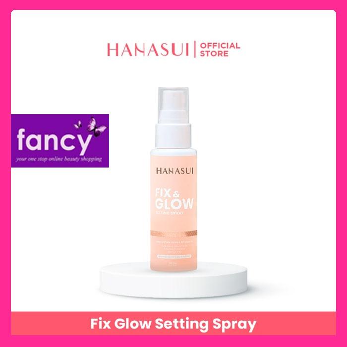 Hanasui Fix & Glow Setting Spray 60 ml Make Up Bercahaya