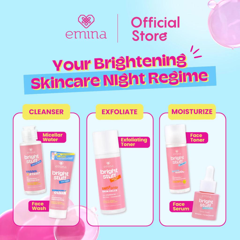 Emina Bright Stuff Exfoliating Toner 100 ml