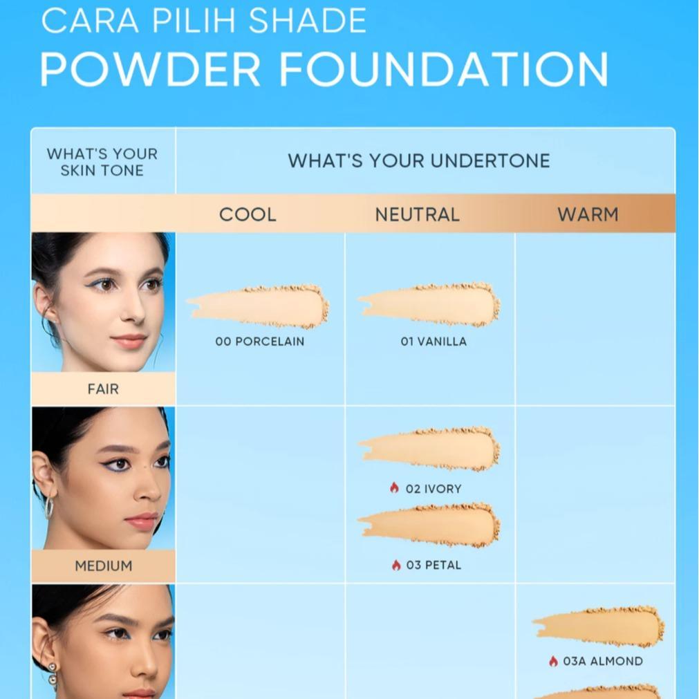 SKINTIFIC - Ultra Cover Powder Foundation 9g | Two Way Cake Pressed Powder Matte Original Compact Loose Powder Evens out color