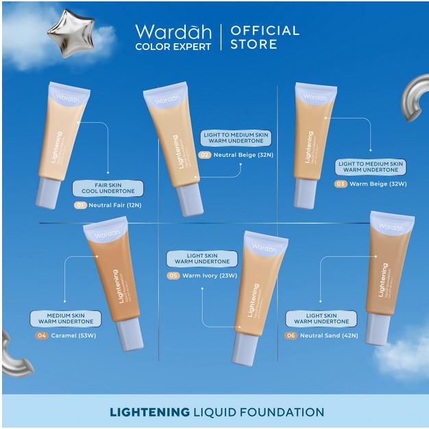 Wardah Lightening Liquid Foundation 6ml / 25ml