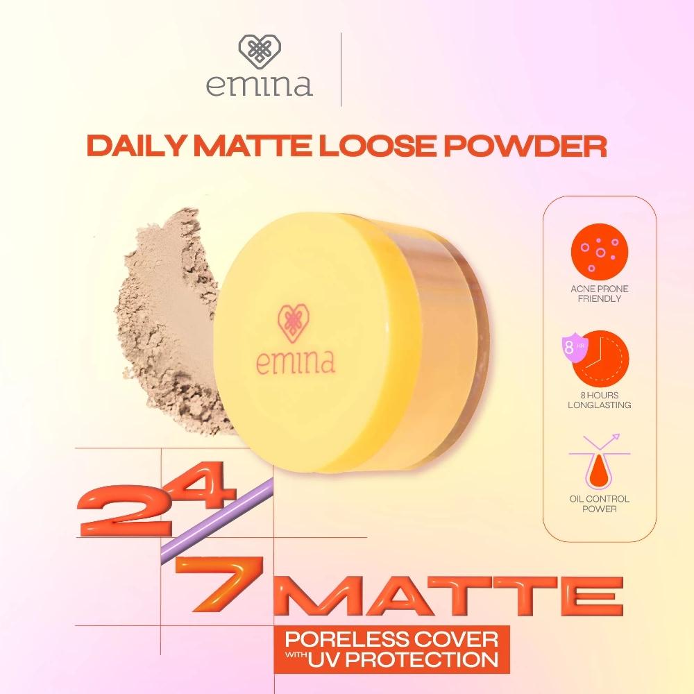 Emina Airy Matte Loose Powder 20g | Shine-Control Lightweight Setting Powder