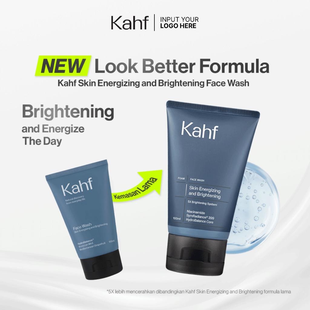 KAHF Face Wash 100 ml Energizing & Brightening / Oil & Acne / Oil & Comedo / Scrub / Acne Pore Cleanse Scrub NEW