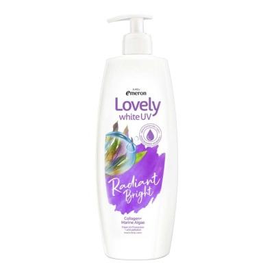 Emeron Lovely White UV Body Lotion – Radiant Bright 500ml | Daily Moisturizer with Skin Brightening Formula & UV Protection | Smooth, Luminous, and Even-Toned Skin