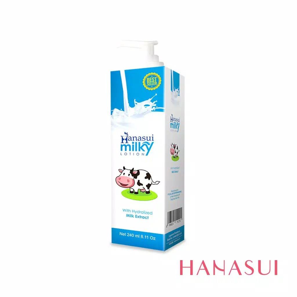 HANASUI Milky Hand & Body Lotion 240ml Halal Moisturizing Lotion for Soft Skin Care