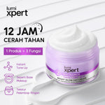 Lumixpert 2% Niacinamide Bright Glow Day Cream memberikan efek kecerahan instan seperti makeup  sekaligus manfaat brightening setara skincare