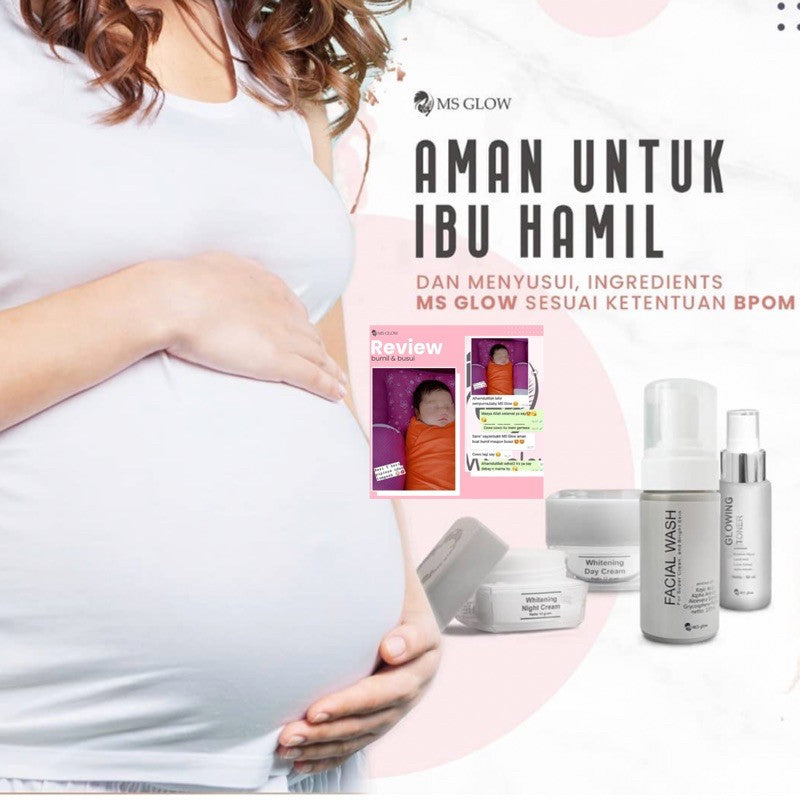 MS GLOW PAKET WAJAH  bonus produk & pouch
