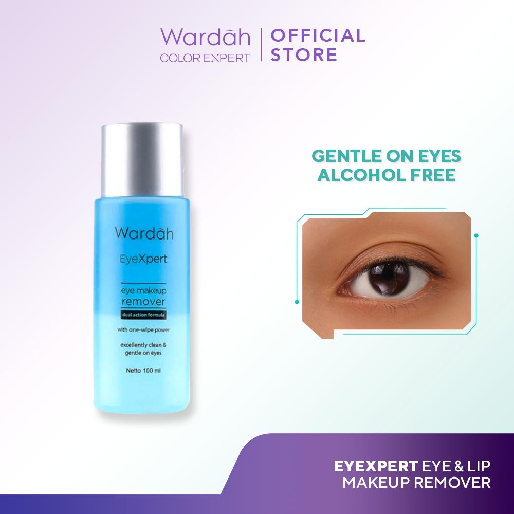 Wardah EyeXpert Eye & Lip Makeup Remover | Gentle & Effective | Removes Waterproof Makeup – Serba Ada